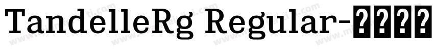 TandelleRg Regular字体转换